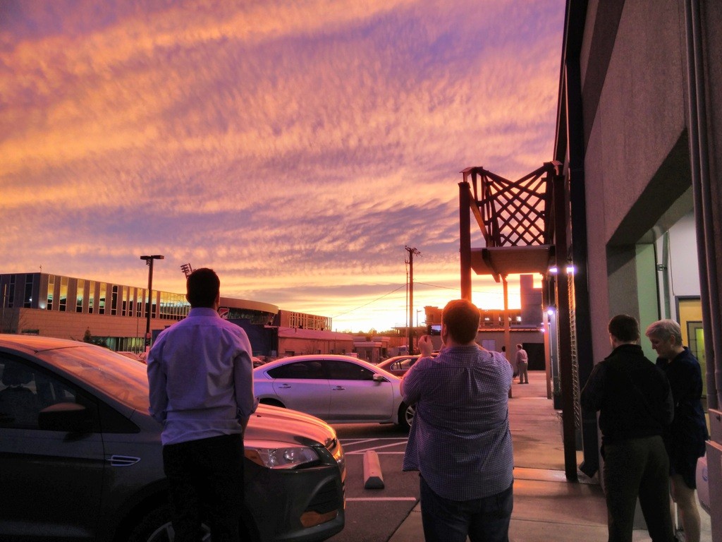 After a week of rain we saw one of the most beautiful sunsets I've seen in Nashville.
